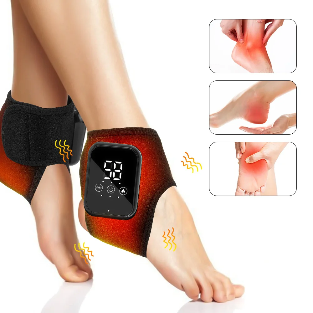 מכשיר עיסוי חימום לקרסול – Ankle Massager חשמלי עם חימום חכם, רטט בשלוש עוצמות, חבישה נושמת וטעינת USB Type-C. מושלם להקלה על כאבים, התאוששות ספורטיבית ושיקום פציעות.