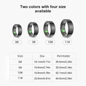 טבעת חכמה Xiaomi R02 – ניטור בריאות מתקדם, עמידה במים וטעינה מגנטית