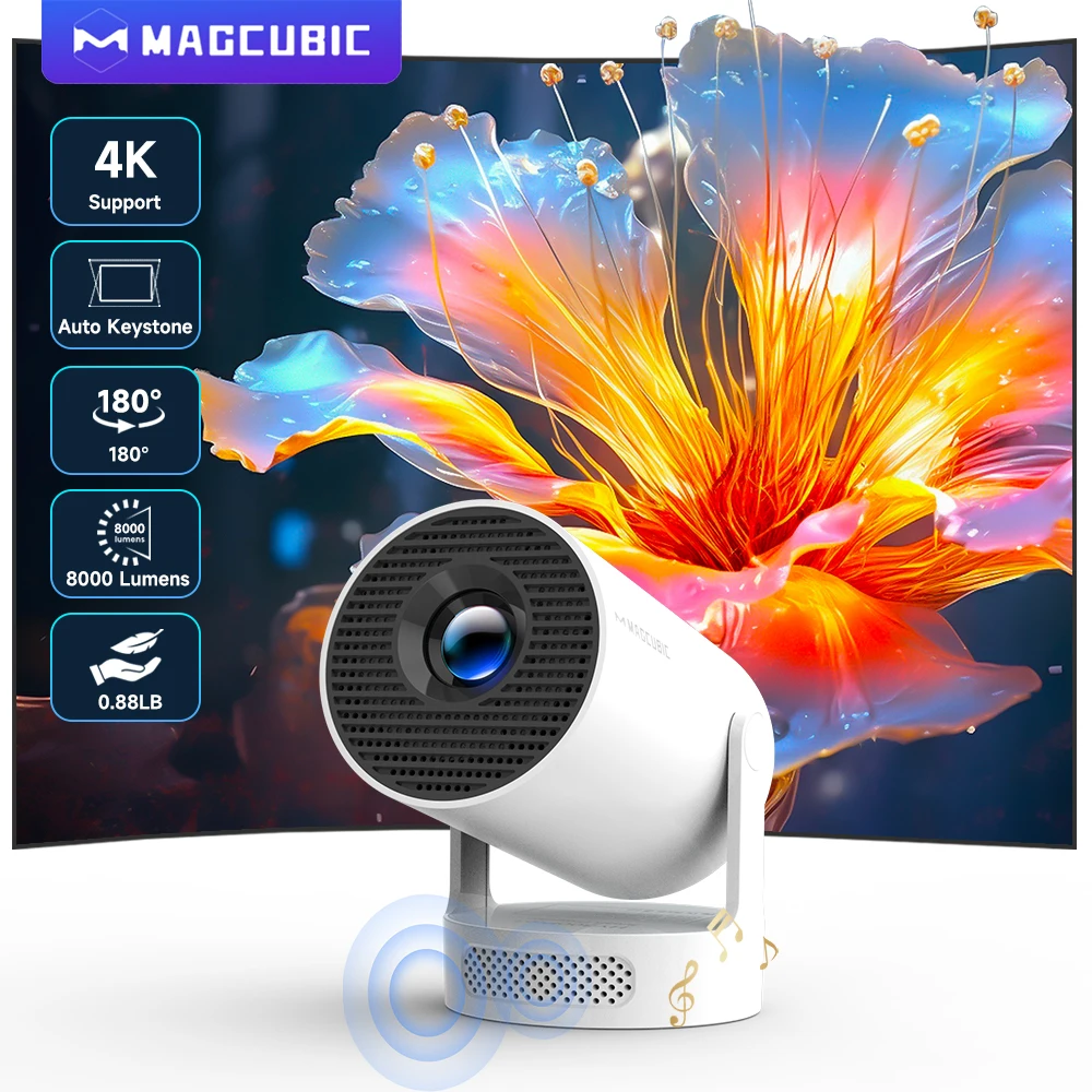 מקרן נייד 4K Magcubic HY300 Pro+