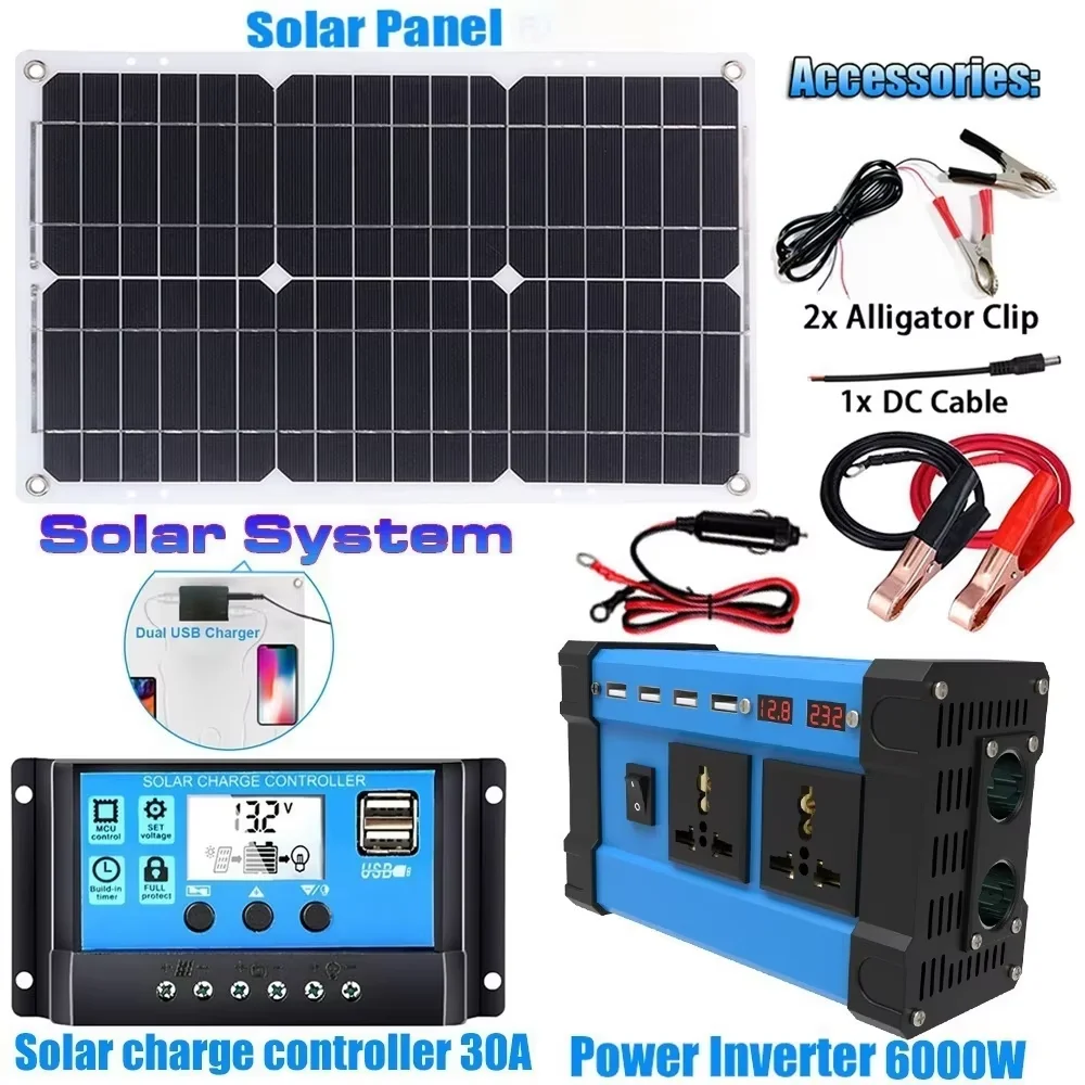 מערכת ממיר סולארי 6000W 12V